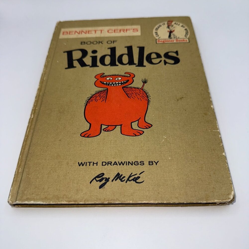 Bennett Cerfs Book Of Riddles W/ Illustrations By Roy McKie Hardcover Beginner